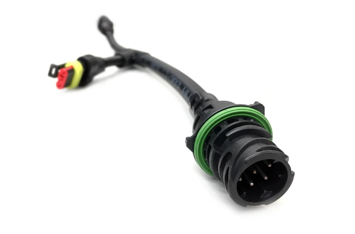 Example of a automotive cable assembly with din and superseal connectors